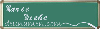 Marie Wiehe Visitenkarte